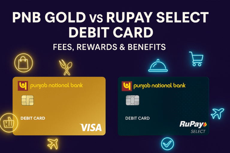 PNB Gold Debit Card vs PNB RuPay Select Debit Card Comparison