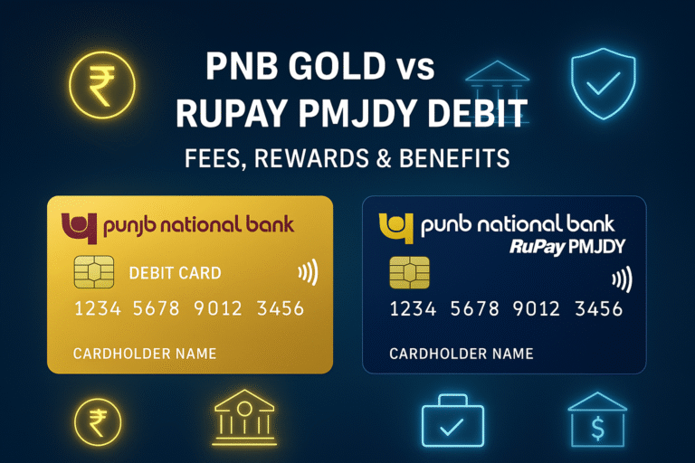 PNB Gold Debit Card vs PNB RuPay PMJDY Debit Card Comparison